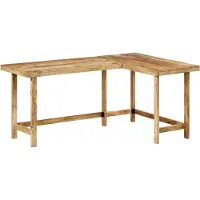 vidaXL Skrivbord 165x110x75 cm massivt mangoträ