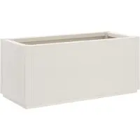 vidaXL Odlingslåda vit 80x36x35 cm PP