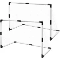 vidaXL Minifotbollsmål 2 st för barn 91,5x48x61cm