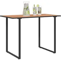 vidaXL Trädgårdsbord Brun 100 x 55 x 70 cm trä