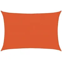 vidaXL Solsegel 160 g/m² orange 2,5x3,5 m HDPE