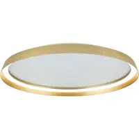 Orion LED taklampa Manta, dimbar, Mässing / guld, Vardagsrum / matsal, Aluminium / grå / zink, Modern, LED-taklampa