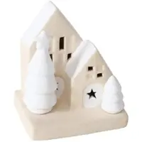 Boltze dekorationshus med LED-belysning 10,5 cm