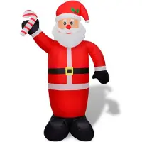vidaXL Uppblåsbar jultomte 240 cm