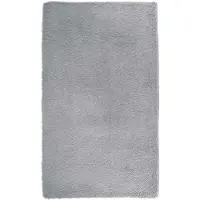 vidaXL Ryamatta med lång lugg NAVARRA silvergrå 60x100 cm polyester