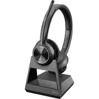 HP Savi 7320 UC DECT On-ear headset Dect Stereo Svart Brusreducering för mikrofon Volymkontroll, Mikrofonljudavstängning Datorer