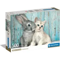 Clementoni CB HQC Cat and Bunny 500pcs