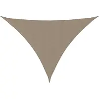 vidaXL Solsegel oxfordtyg trekantigt 4x5x6,4 m taupe
