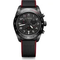 Victorinox SWISS ARMY Kronograf Analog Kvarts Svart Röd Gummi Rostfritt Stålboett Utbytbar Märke Gåva Vattentålig Herrklocka, Urtavla,