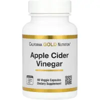 California Gold Nutrition Äppelcidervinäger, 60 vegetariska kapslar