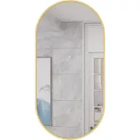 Leobert ovalt spegel 100x50 cm guldram