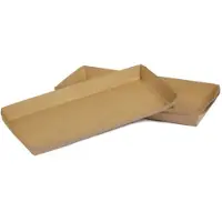 Øvrige Övrig korvfack med kant brun 200x90x20 mm, 100 st/fp