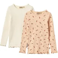Wheat Tröja - 2-pack - Rib - Ida - Rose Vattenblommor - - 5 år (110) - Tröja
