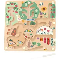 Vilac Magnetisk Labyrint - Trädgården av Sarah Betz - Trä - - One Size - Spel