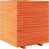 vidaXL Odlingslåda vaxbrun 60x60x72 cm massiv furu