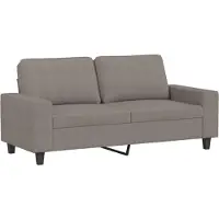 vidaXL 2-sitssoffa taupe 140 cm tyg