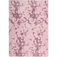 vidaXL Ryamatta med lång lugg NAVARRA dammig rosa 120x170 cm polyester