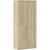 vidaXL Högskåp sonoma-ek 80x35x180 cm konstruerat trä