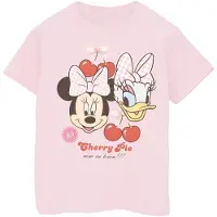 Disney Flickor Körsbärspaj Minnie Mouse & Daisy T-shirt (Babyrosa)