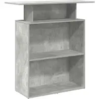 vidaXL Receptionsdisk betonggrå 100x40x104 cm konstruerat trä