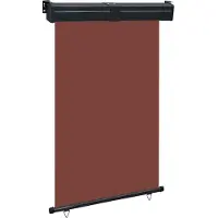 vidaXL Balkongmarkis 120x250 cm brun