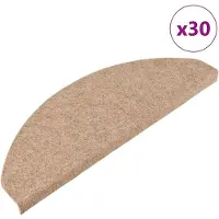 vidaXL Trappmattor självhäftande 30 st beige 65x22,5x3,5 cm