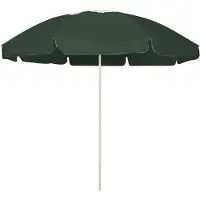 vidaXL Strandparasoll grön 240 cm