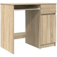 vidaXL Skrivbord sonoma ek 86x49x76 cm konstruerat trä