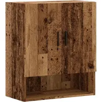 vidaXL Väggskåp åldrat trä 60x31x70 cm konstruerat trä