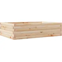 vidaXL Odlingslåda 90x60x23 cm massivt furuträ