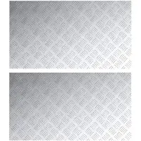 vidaXL Metallisk silver Gummi 90 x 50 x 0.3 cm Trapsteg Rektangulär