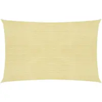vidaXL Solsegel 160 g/m² beige 3x4,5 m HDPE