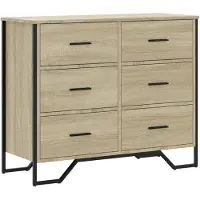 vidaXL Byrå sonoma-ek 91x35,5x74,5 cm konstruerat trä