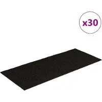 vidaXL Trappmattor självhäftande 30 st mörkbrun 60x25 cm rektangulär