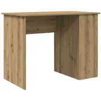 vidaXL Skrivbord hantverksmässig ek 100x55x75 cm konstruerat trä