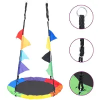vidaXL Gunga med flaggor 100 cm