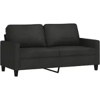 vidaXL 2-sitssoffa svart 140 cm tyg
