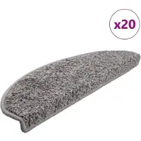 vidaXL Trappmattor 20 st grå 65x21x4 cm