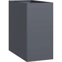 vidaXL Planteringskärl antracit 40x80x80 cm stål