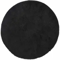 vidaXL Ryamatta med lång lugg NAVARRA svart 200x200 cm polyester