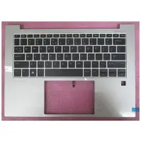HP - Ersättningstangentbord för bärbar dator - med ClickPad - bakgrundsbelyst - QWERTY - internationell engelska - med övre skydd - för EliteBook 8...