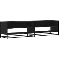vidaXL Tv-bänk svart 180,5x40x46 cm konstruerat trä