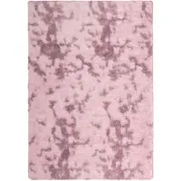 vidaXL Ryamatta med lång lugg NAVARRA dammig rosa 160x230 cm polyester