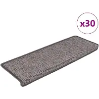 vidaXL Trappmattor självhäftande sisal-look 30 st 65x21x4 cm