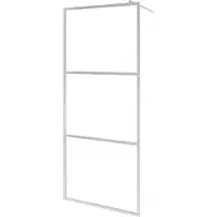 vidaXL Duschvägg med klart ESG-glas 90x195 cm