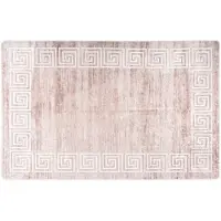 vidaXL Matta tvättbar 160x230 cm beige halkfri