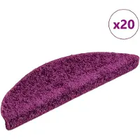 vidaXL Trappmattor 20 st violett 56x17x3 cm
