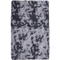 vidaXL Ryamatta med lång lugg NAVARRA mörkgrå 130x200 cm polyester