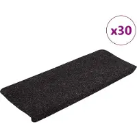 vidaXL Trappmattor självhäftande 30 st antracit 65x24,5x3,5 cm