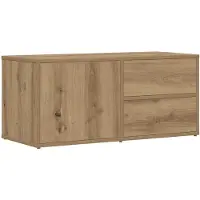 vidaXL Tv-bänk artisan ek 80x34x35,5 cm konstruerat trä
